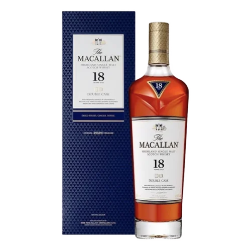 Whisky The Macallan 18YO Double Cask, 43%, 0.7l + cutie cadou Whisky The Macallan 18YO Double Cask, 43%, 0.7l + cutie cadou